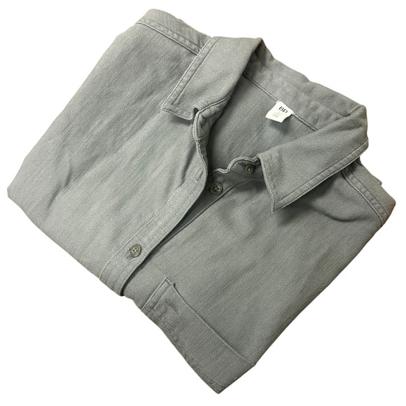 bp Tops - BP Nordstrom Grey Pearl Long Sleeve Shirt Womens XS Button Up Top Thick Warm NWT